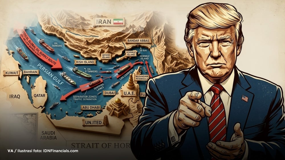 Trump Klaim Selat Hormuz sebagai Wilayah AS, Dunia Kembali Bergetar